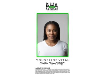 Youseline Vital au cœur de l'exposition "Celebrating Bwakayiman in Killeen"
