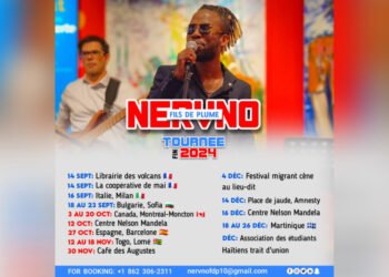 Quand le slameur Haïtien, Nervno Fils de Plume évoque sa tournée de fin d'année